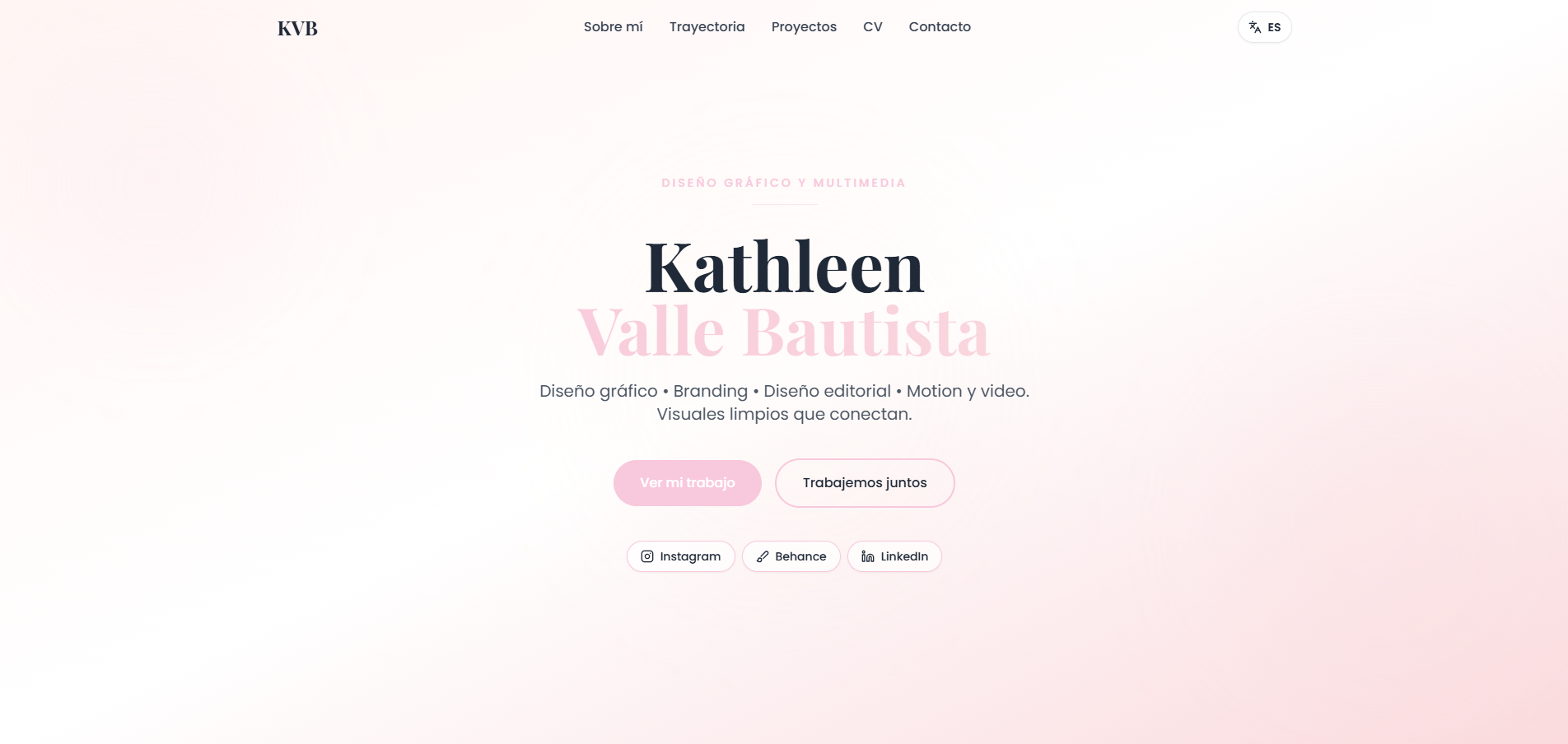 KathleenVB portfolio website preview